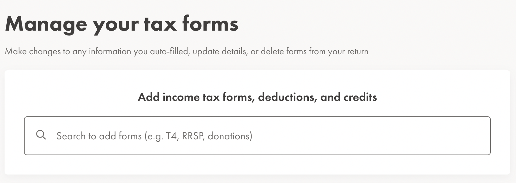 How do I add something to my tax return? Help Centre