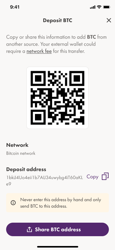 how to deposit money into crypto wallet